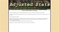 Desktop Screenshot of adjustedstats.com